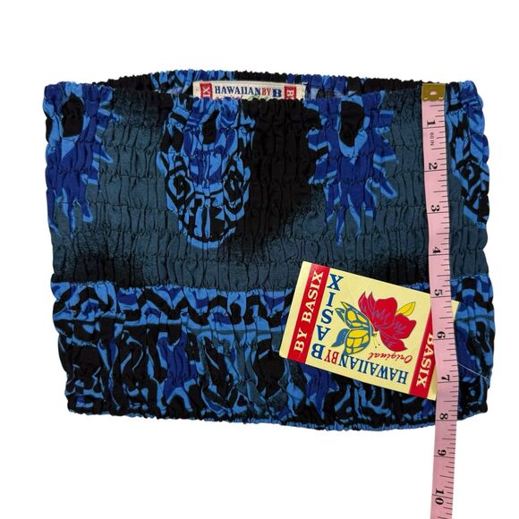 NEW Hawaiian Original by Basix Smocked Tube Top Polynesian Beach Surf Island OS - Picture 8 of 8